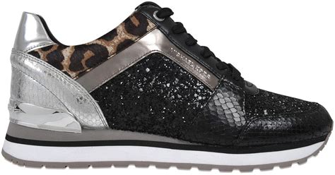 michael kors black glitter boots|Michael Kors metallic sneakers.